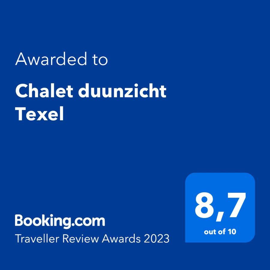 Chalet duunzicht Texel De Cocksdorp  Buitenkant foto